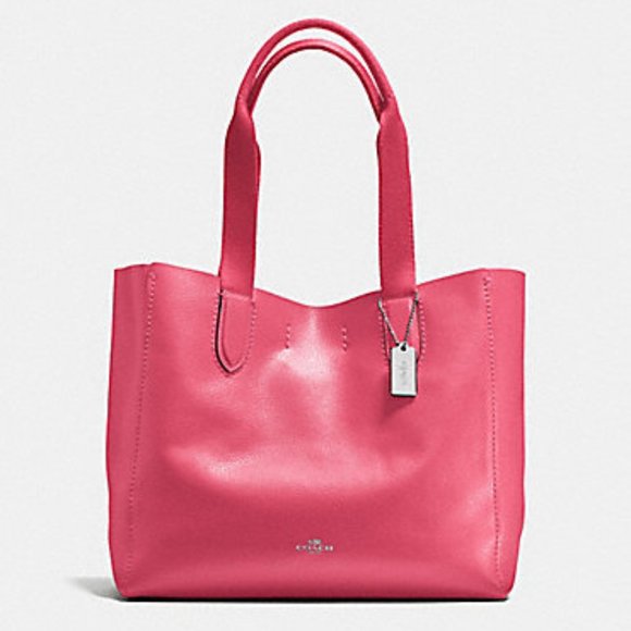 COACH DERBY TOTE IN PEBBLE LEATHER (COACH F58660) - Picture 1 of 16